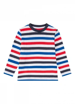 Футболка-лонгслив хлопковый для мальчика Lupilu LIDL 369969 098-104 см (2-4 years) Комбинированный