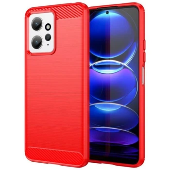 Силиконовый (TPU) чехол UniCase Carbon для Xiaomi Redmi Note 12 - Red