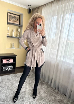 Fashions • Жіночий кардиган Ажур Fashions 48 бежевий (5857-ді)