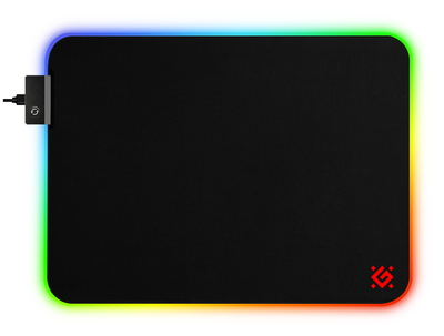 Килимок для миші Defender XXL Light Підсвічування, 450*400*4мм (50565) (6744410) Б/У