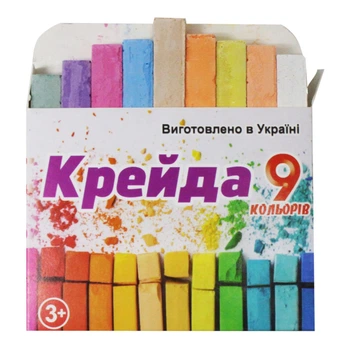 Мел цветной 9 цветов Ramax (КК-1409) (29513)