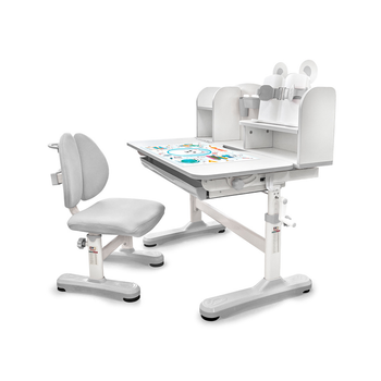 Парта со стулом Evo-kids Panda XL grey (BD-29 G)
