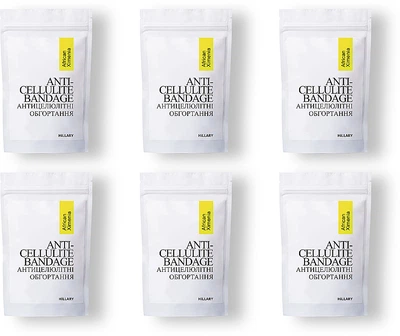 Курс антицеллюлитных обертываний с маслом ксимении - Hillary Anti-cellulite Bandage African Ximeniaa 6шт (974672-31156384)