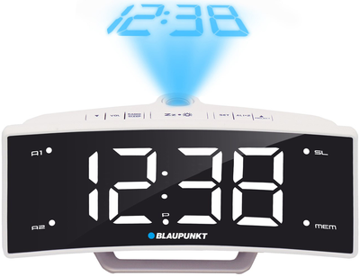 Радіоприймач Blaupunkt radio Clock Black, White (CRP7WH)