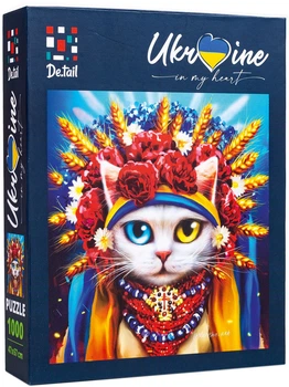 Пазл Vladi Toys De.tail Белый кот в венке (DT1000-06)