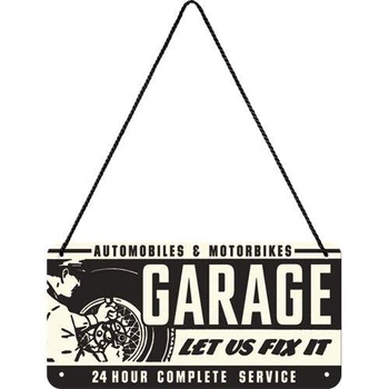 Вывеска на шнурке "Sing Garage" Nostalgic Art (28011) 4011017