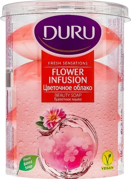 Туалетное мыло "Цветочное облако" Duru Fresh Sensations Beauty Soap Floral Infusion 4x100g (670814-866407-2)