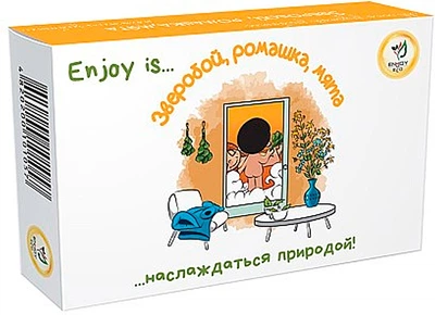 Натуральне мило "Звіробій, ромашка та м'ята" Enjoy & Joy Eco 50g (836143-1122314-2)