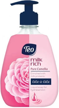 Жидкое глицериновое мыло Teo Milk Rich Tete-a-Tete Pure Camellia Liquid Soap 400ml (890379-798550-2)