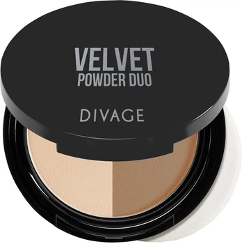 Пудра компактная "Двойная" Divage Velvet Duo Powder 02 (9 г) (798565-971472-2)