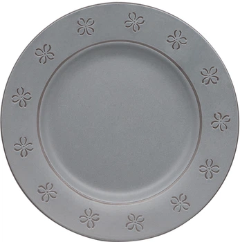 Тарілка обідня MBM HOME 23 см Сіра (KP-40 GRAY)