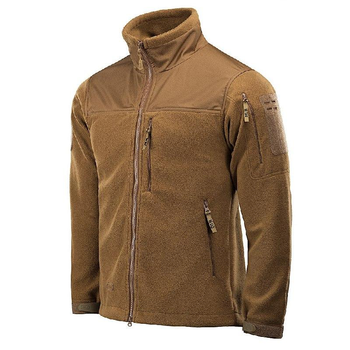 Тактическая M-Tac куртка Alpha Microfleece Gen.II Coyote Brown, военная флисовая кофта койот, флиска для ВСУ L