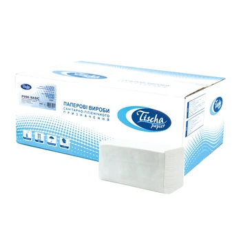 Рушники паперові BASIC Tischa Papier двошарові