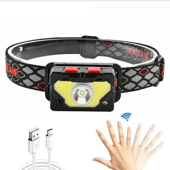 Ліхтар налобний акумуляторний сенсорний Quantum QM-FL4020 Master LED COB