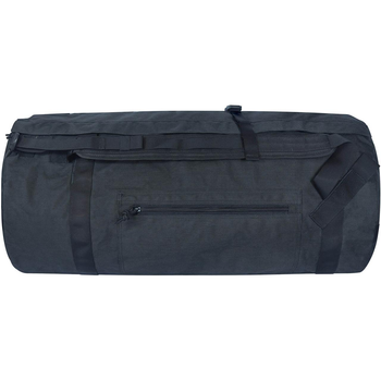 Армійська сумка-баул 110 л з водонепроникною кордурою чорного кольору Bagland