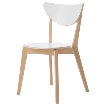 Стілець IKEA NORDMYRA білий береза 603.513.11