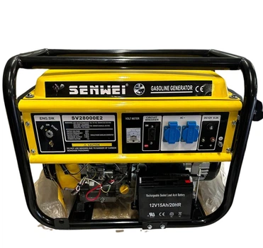 Генератор Senwei SV28000E2 7кВт 1-фазный бензиновый с электростартером + колеса и ручка