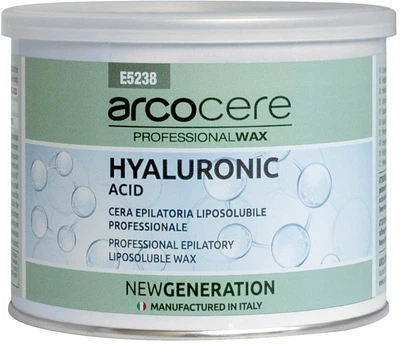 Воск в банке для депиляции Arcocere New Generation Hyaluronic acid 400 мл (8024908052383)
