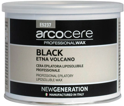 Воск в банке для депиляции Arcocere New Generation Black Etna volcano 400 мл (8024908052376)