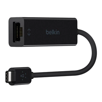 Мережевий адаптер Belkin F2CU040btBLK USB-C – RJ45 Gigabit Ethernet 10/100/1000 Мбіт/с(DL_EA2111132E33)