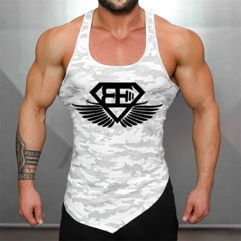 Майка мужская Body Engineers камуфляжная белая L