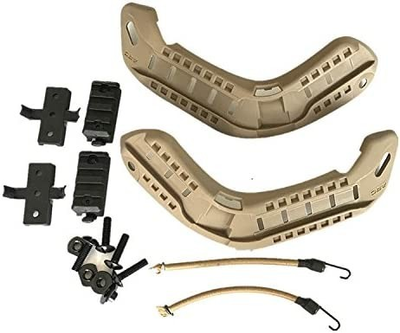 Тактический ACH ARCs Комплект соединительных рельсов для аксессуаров для шлема Крепление для шлема MICH 2000 FG