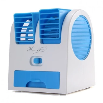 Кондиціонер вентилятор з зволожувачем і ароматизатором Mini Fan HB-168 Синій
