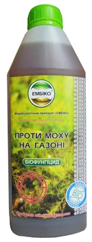 Микробиологическое удобрение Эмбико, от мха на газоне, 1л