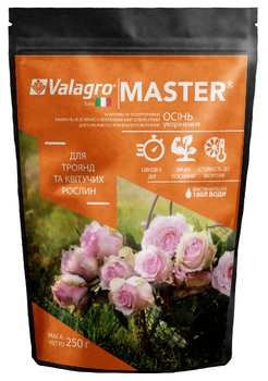 Комплексное минеральное удобрение для роз и цветущих Master (Мастер), 250г, NPK 3.11.38, Осень, (Valagro) (Валагро)