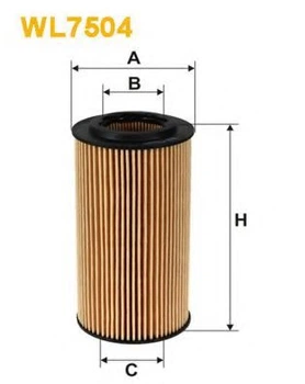 Фильтр масляный Audi, Seat, Skoda, Volkswagen Wix Filters (WL7504) WIX Filters (WL7504)