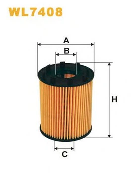 Фильтр масла WIX FILTERS 670=WL7408 WIX Filters (WL7408)