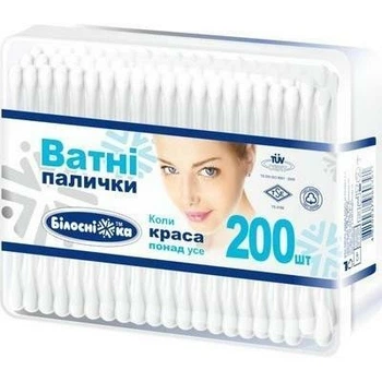 Ватные палочки Белоснежка в прямоугольной упаковке 200 шт