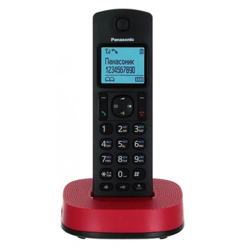 Радиотелефон Panasonic KX-TGC310UCR беспроводной Черный с красным