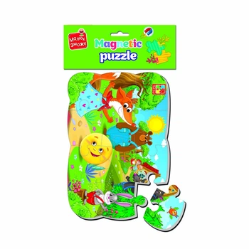 Магнитные пазлы Малыш сможет "Колобок" Vladi toys VT3301-05 А5 Укр