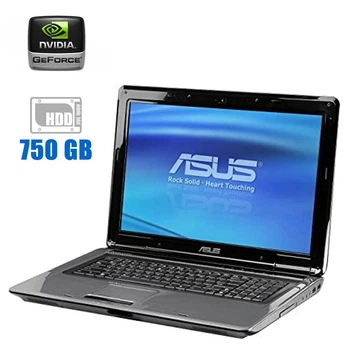 Ноутбук Б-класс Asus Pro 76S / 17.3" TN / Intel Pentium T3400 (2 ядра по 2.16GHz) / 4GB DDR2 / 750GB HDD / GeForce 9300M GS, 512MB GDDR2, 64-bit / WebCam б/у