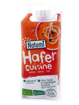 Сметана овсяная безглютеновая органическая Natumi, 200 мл