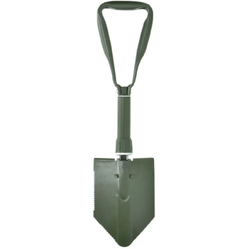 Лопата саперная складная в пластиковом чехле MFH BW Folding Spade Оливкова