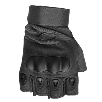 Тактические перчатки Oakley замшевые беспалые черные M
