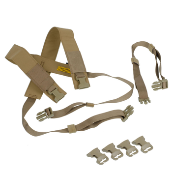 Система ременів Emerson D3CRM Chest Rig X-harness Kit Койот 2000000105598
