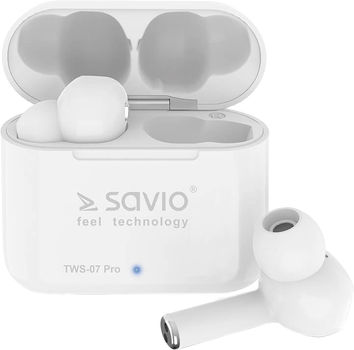 Słuchawki Savio TWS-07 PRO Białe