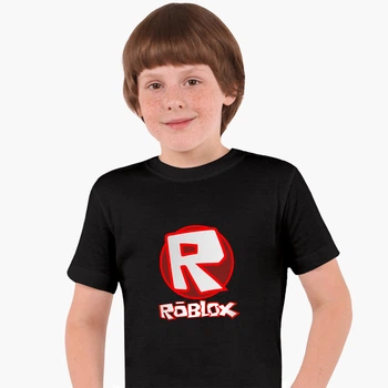 Детская футболка для мальчиков Роблокс (Roblox) (25186-1708-7) 88-104 см Хлопок Черный