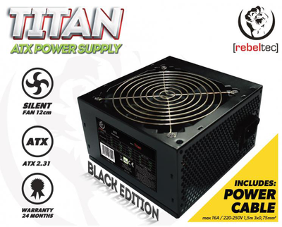 Блок живлення Rebeltec TITAN 600 ATX power supply ver. 2.31 (RBLZAS00005)