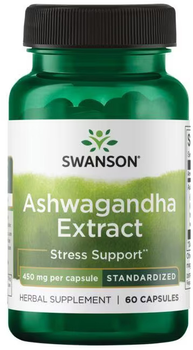 Swanson Ashwagandha Extract 450 mg 60 kapsułek (SWH287)
