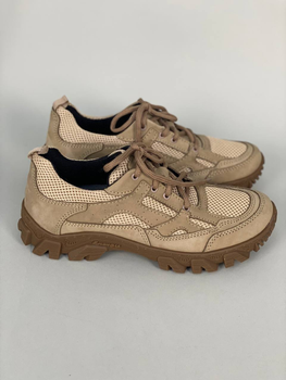 Мужские кроссовки из нубука (8414-4) 42 VZUTIK Песочный (2000002258728)