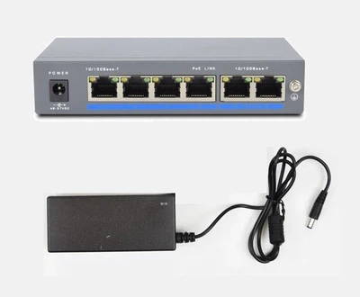 POE комутатор 6 портів (4P+2) ATIS PoE-1006-4P/250m