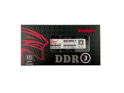 Оперативная память KingSpec DDR3L 8GB 1600MHz 1.35V