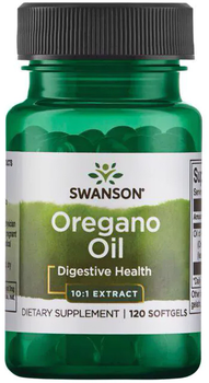 Swanson Oregano Oil Ekstrakt 10:1 120 kapsułek (SW1016)