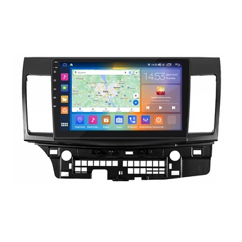 Штатная магнитола 10" Lesko для Mitsubishi Lancer X 2007-2010 4/64Gb CarPlay 4G Wi-Fi GPS Prime IPS Митцубиси