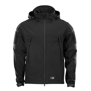 Тактична куртка демісезонна військова M-Tac куртка Soft Shell Black Soft Shell чорний S (OPT-45081)