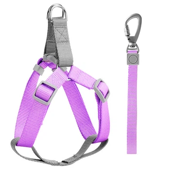 Шлей для собак или кошек с поводком Taotaopets 171120 Purple L